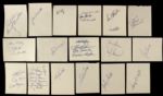 1950's-70's Major League Baseball Signed Cut Collection - Lot of 100+ w/ Harmon Killbrew, Lou Boudreau, Brook Robinson & More (JSA)