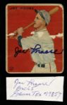 1933 Joe Moore New York Giants Signed Goudey Trading Card (JSA)