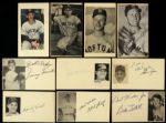 1951-53 Boston Red Sox Signed Postcard Collection - Lot of 14 w/ Birdie Tebbetts, Johnny Pesky, Jimmy Piersasll & More (JSA)