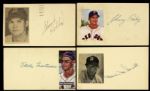 1951-53 Boston Red Sox Signed Postcard Collection - Lot of 14 w/ Birdie Tebbetts, Johnny Pesky, Jimmy Piersasll & More (JSA)