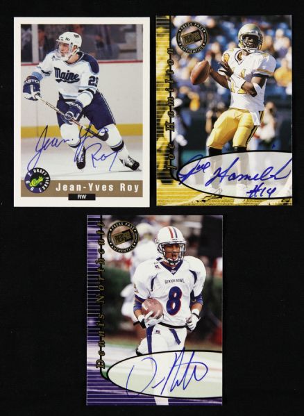1992-2000 Dennis Northcutt Joe Hamilton Jean-Yves Roy Singed Limited Edition Insert Cards - Lot of 3