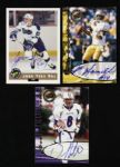 1992-2000 Dennis Northcutt Joe Hamilton Jean-Yves Roy Singed Limited Edition Insert Cards - Lot of 3