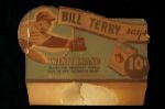 1920s Bill Terry New York Giants Twenty Grand Cigarettes Broadside 
