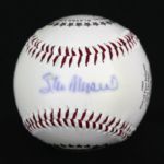 1990s Stan Musial St. Louis Cardinals Signed Logo Ball (PSA/DNA)