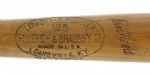 1956 Eddie Mathews Milwaukee Braves H&B Louisville Slugger Professional Model Game Used Bat - Single Order