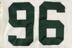 1995-96 Sean Jones Green Bay Packers Game Worn Road Jersey (MEARS A10/ Consignor LOA)