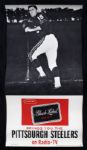 1961-62 Preston Carpenter Ed Brown Pittsburgh Steelers Black Label Beer 8.5 x 16 Posters