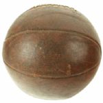 1953 Wilt Chamberlain National Basketball All-Black YMCA Championship Team Game Used Basketball, With Early Autograph – Documented Collection of Ball Boy (MEARS LOA)