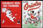 1954-65 Philadelphia/Kansas City Athletics Cincinnati Reds Baltimore Orioles Yearbook Collection - Lot of 8