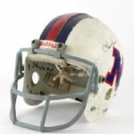 1976 Charlie Sanders Detroit Lions Signed Game Worn NFC Pro Bowl Suspension Helmet (MEARS LOA/JSA)