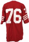 1973-80 San Francisco 49ers Game Worn Durene Home Jersey (MEARS LOA)