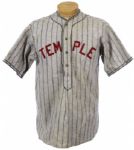 1927-28 Temple Owls Game Worn Baseball Uniform (MEARS LOA)