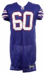 2010 Kraig Urbik Buffalo Bills Game Worn Throwback Uniform (MEARS LOA)
