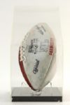 1976 New England Patriots Team Signed Football w/ 40 Signatures (MEARS LOA)