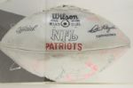 1976 New England Patriots Team Signed Football w/ 40 Signatures (MEARS LOA)