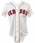 1991 Jack Clark Boston Red Sox Signed Game Worn Home Jersey (MEARS LOA/JSA)