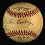 1985 Milwaukee Brewers Team Signed OAL Brown Baseball w/ 27 Signatures Including Robin Yount, Paul Molitor, George Bamberger & More (JSA)