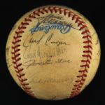 1985 Milwaukee Brewers Team Signed OAL Brown Baseball w/ 27 Signatures Including Robin Yount, Paul Molitor, George Bamberger & More (JSA)