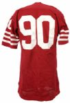 1991-94 Darin Jordan San Francisco 49ers Game Worn Home Jersey (MEARS LOA)