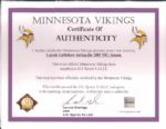 2005 Laroni Gallishaw Minnesota Vikings Game Worn Home Jersey (MEARS LOA)