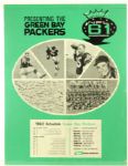 1962 Near Mint Stunning Green Bay Packers NFL Champions 21" x 27" Broadside w/ Lombardi, Starr, Hornung, Taylor - Only Known Example