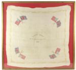 1892 Stanton Abbott English Champion 38" x 41" Framed Silk