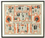 1947 World Champions and Past Greats of the Prize Ring 27" x 33" Framed Print