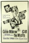 1961 Marilyn Monroe The Misfits 28" x 42" Mounted Movie Poster 61/47