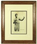 1900 circa James J. Jefferies Heavyweight Champion 29" x 36" Framed Photo
