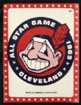 1963 Cleveland Stadium All Star Game Program and Ticket Stubs - Lot of 4