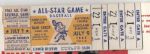 1963 Cleveland Stadium All Star Game Program and Ticket Stubs - Lot of 4