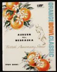 1964 Auburn Tigers Nebraska Cornhuskers Orange Bowl Program