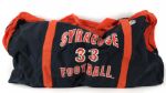 2006 Chris Thorner Syracuse Orangemen Game Used Jumbo Football Travel Bag