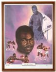 1989 Larry Holmes Limited Edition 8/1500 19" x 25" Signed Framed Print