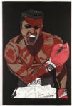1980s Circa Muhamma Ali 24" x 36" Original Artwork