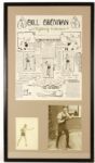 1920s Bill Brennan "A Fighting Irishman" 19" x 33" Framed Display 