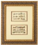 1821 Road To A Fight Plate 1 & 2 21" x 25" Framed Print