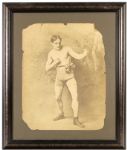 1880 Circa Boxer 24" x 28" Framed Print