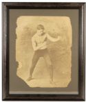 1880 Circa Boxer 24" x 28" Framed Print