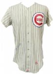1968 Randy Hundley Chicago Cubs Signed Game Worn Home Jersey (MEARS LOA)