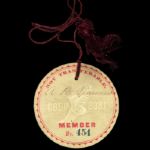 1883 New York Athletic Club Circular Membership Badge #454 Issued to A.R. Diamond