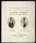 1916 Jimmy Wilde vs. Young Zulu Kid First Ever World Flyweight Champion Fight Program