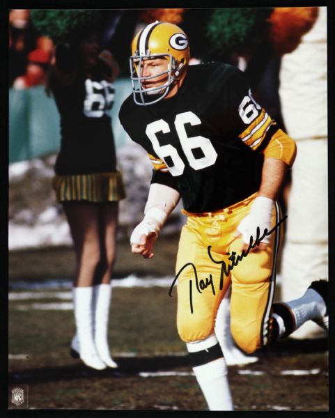 1990s Ray Nitschke Green Bay Packers Signed 8" x 10" Photo (JSA) 