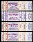 1986 Mike Tyson vs. James Tillis Glens Falls Civic Center Tickets Collection - Lot of 10