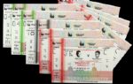 1988 Mike Tyson vs. Frank Bruno Heavyweight Title Fight Wembley Stadium Phantom Ticket/Stub Collection - Lot of 9