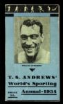 1934 T.S. Andrews Worlds Sporting Annual w/ Primo Carnera Cover