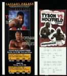 1990-96 Mike Tyson Heavyweight Champion Ticket/Stub/Betting Slip Collection - Lot of 8