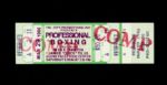 1986 Mike Tyson vs. James Tillis Glens Falls Civic Center Comp Ticket 
