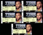 2000 Mike Tyson vs. Julius Francis VIP Ticket Collection - Lot of 5