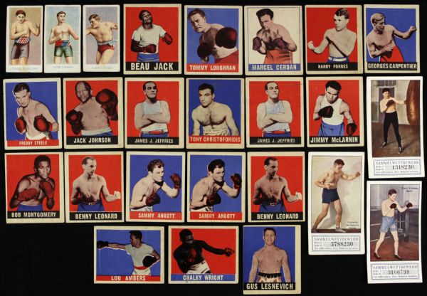 1910s-50s Boxing Tobacco & Trading Card Collection - Lot of 75
